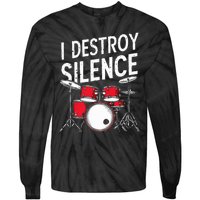 Drums & Percussion Rock Music Drummer Gift Tie-Dye Long Sleeve Shirt