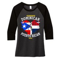 Dominican & Puerto Rican Outfit Ideas For Dominican Women's Tri-Blend 3/4-Sleeve Raglan Shirt