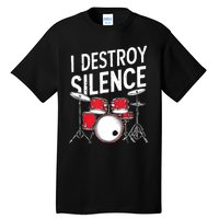 Drums & Percussion Rock Music Drummer Gift Tall T-Shirt