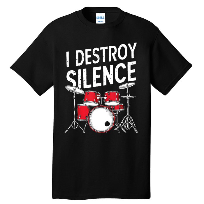 Drums & Percussion Rock Music Drummer Gift Tall T-Shirt