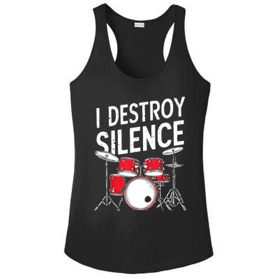 Drums & Percussion Rock Music Drummer Gift Ladies PosiCharge Competitor Racerback Tank