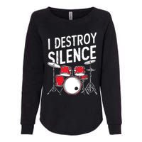 Drums & Percussion Rock Music Drummer Gift Womens California Wash Sweatshirt