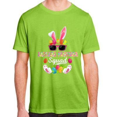 Daycare Provider Squad Costume Bunny Sunglasses Easter Eggs Adult ChromaSoft Performance T-Shirt