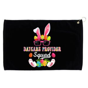 Daycare Provider Squad Costume Bunny Sunglasses Easter Eggs Grommeted Golf Towel