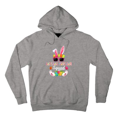 Daycare Provider Squad Costume Bunny Sunglasses Easter Eggs Hoodie