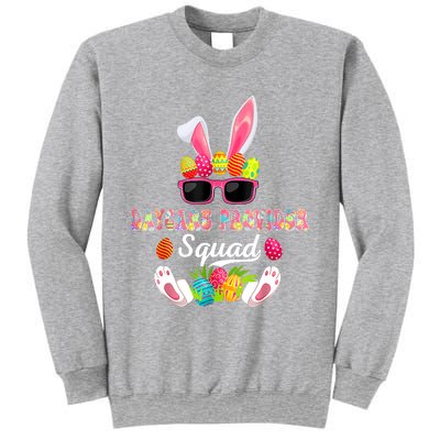 Daycare Provider Squad Costume Bunny Sunglasses Easter Eggs Sweatshirt