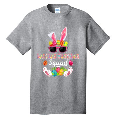 Daycare Provider Squad Costume Bunny Sunglasses Easter Eggs Tall T-Shirt