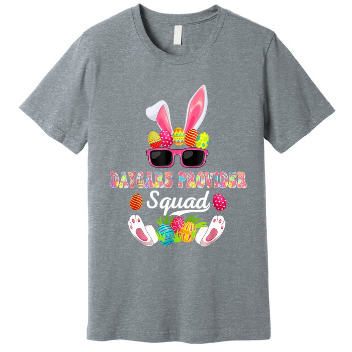 Daycare Provider Squad Costume Bunny Sunglasses Easter Eggs Premium T-Shirt