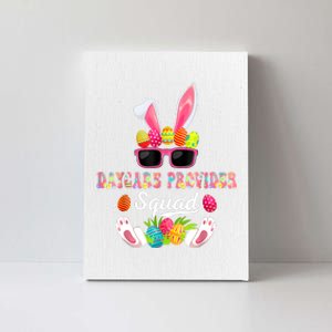 Daycare Provider Squad Costume Bunny Sunglasses Easter Eggs Canvas