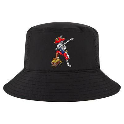 Dabbing Pirate Skeleton Dab Halloween Costume Gift Cool Comfort Performance Bucket Hat