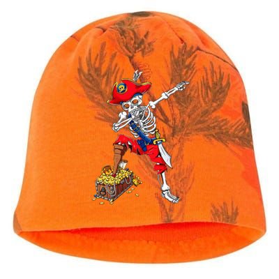 Dabbing Pirate Skeleton Dab Halloween Costume Gift Kati - Camo Knit Beanie