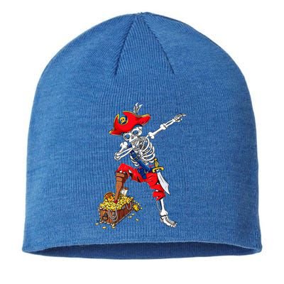 Dabbing Pirate Skeleton Dab Halloween Costume Gift Sustainable Beanie