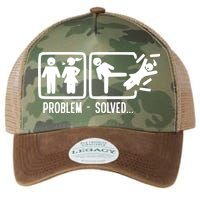 Divorce Problem Solved Funny Break Up Legacy Tie Dye Trucker Hat