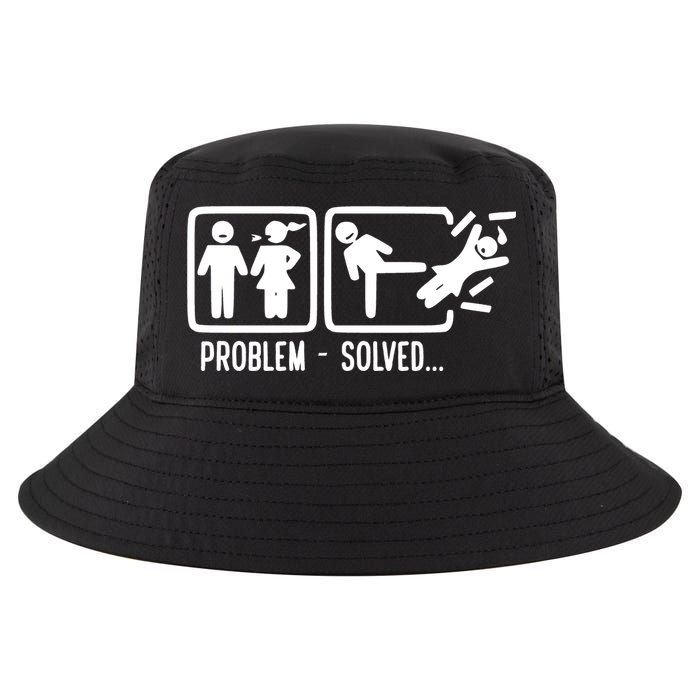 Divorce Problem Solved Funny Break Up Cool Comfort Performance Bucket Hat