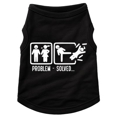 Divorce Problem Solved Funny Break Up Doggie Tank