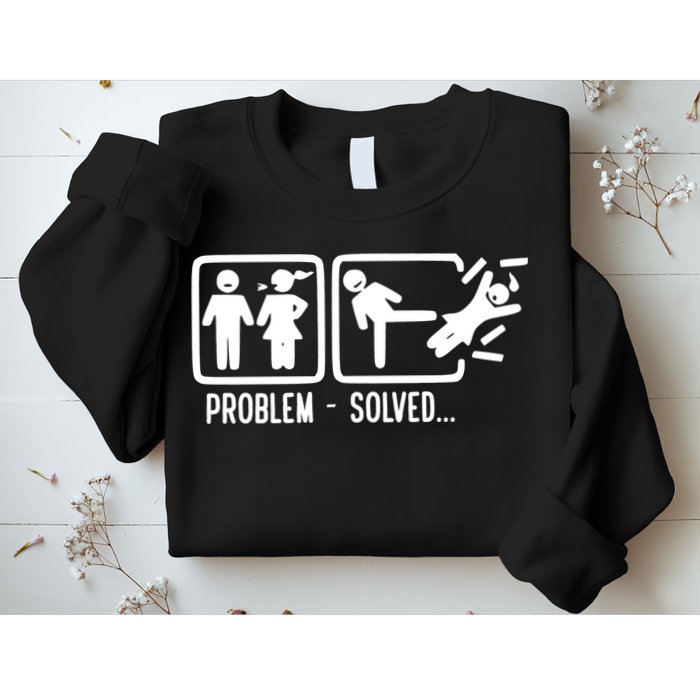 Divorce Problem Solved Funny Break Up Sweatshirt