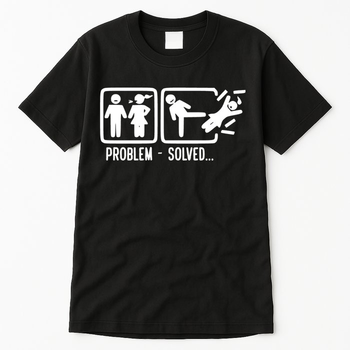 Divorce Problem Solved Funny Break Up Tall T-Shirt