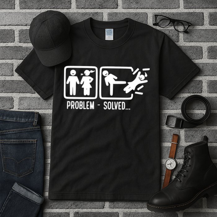 Divorce Problem Solved Funny Break Up Tall T-Shirt