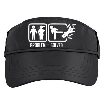 Divorce Problem Solved Funny Break Up Adult Drive Performance Visor
