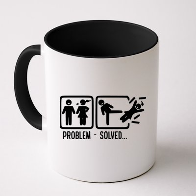 Divorce Problem Solved Funny Break Up Mug
