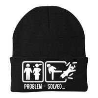 Divorce Problem Solved Funny Break Up Beanie
