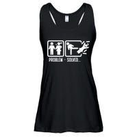 Divorce Problem Solved Funny Break Up Ladies Essential Flowy Tank