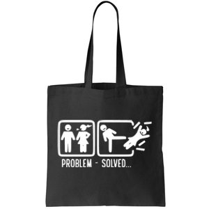 Divorce Problem Solved Funny Break Up Tote Bag