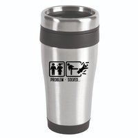 Divorce Problem Solved Funny Break Up 16oz Travel Tumbler