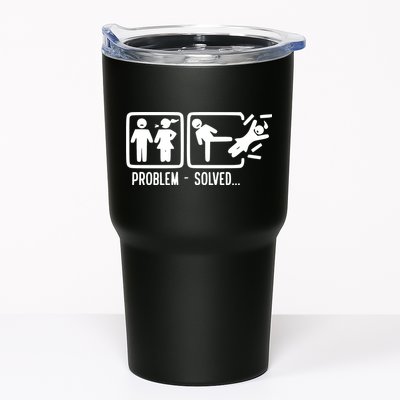 Divorce Problem Solved Funny Break Up Tumbler