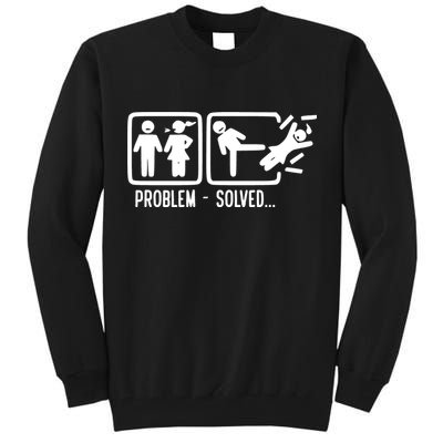 Divorce Problem Solved Funny Break Up Tall Sweatshirt