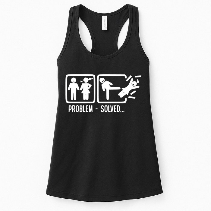 Divorce Problem Solved Funny Break Up Womens Tank Top