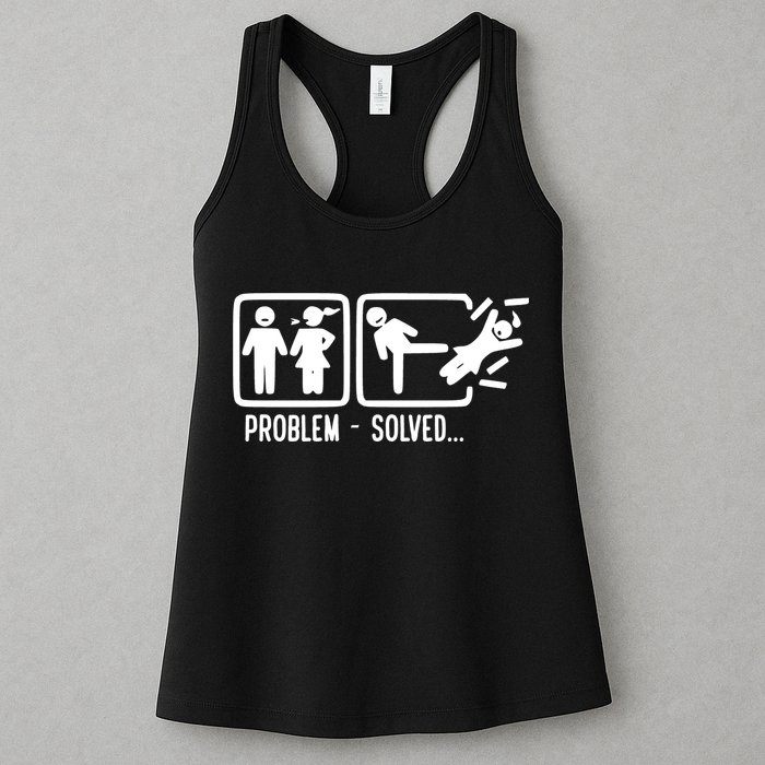 Divorce Problem Solved Funny Break Up Womens Tank Top