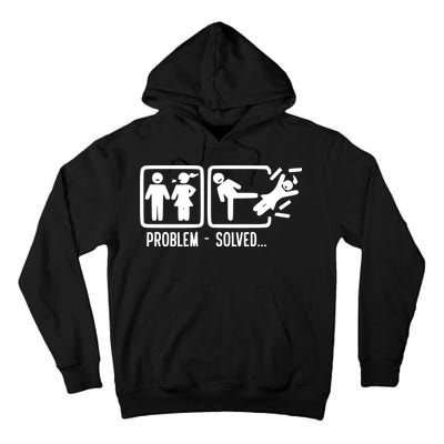 Divorce Problem Solved Funny Break Up Tall Hoodie