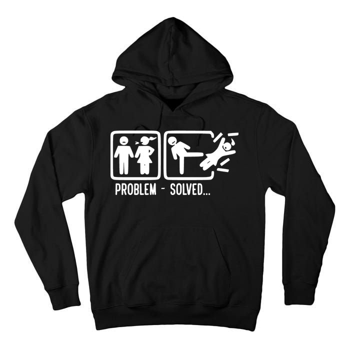 Divorce Problem Solved Funny Break Up Tall Hoodie