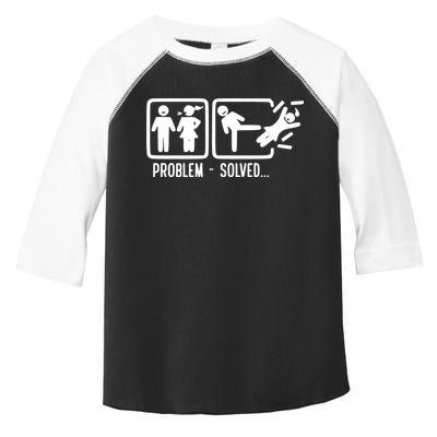 Divorce Problem Solved Funny Break Up Toddler Fine Jersey T-Shirt