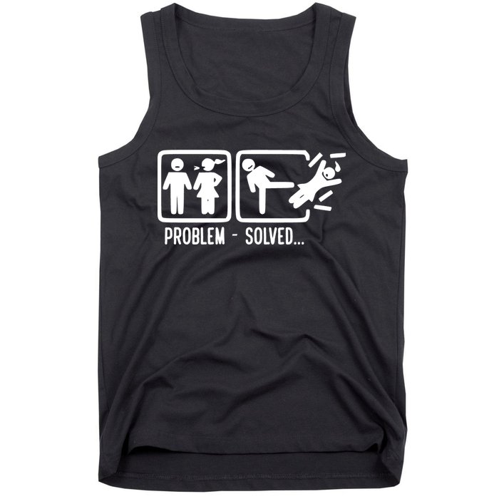 Divorce Problem Solved Funny Break Up Tank Top