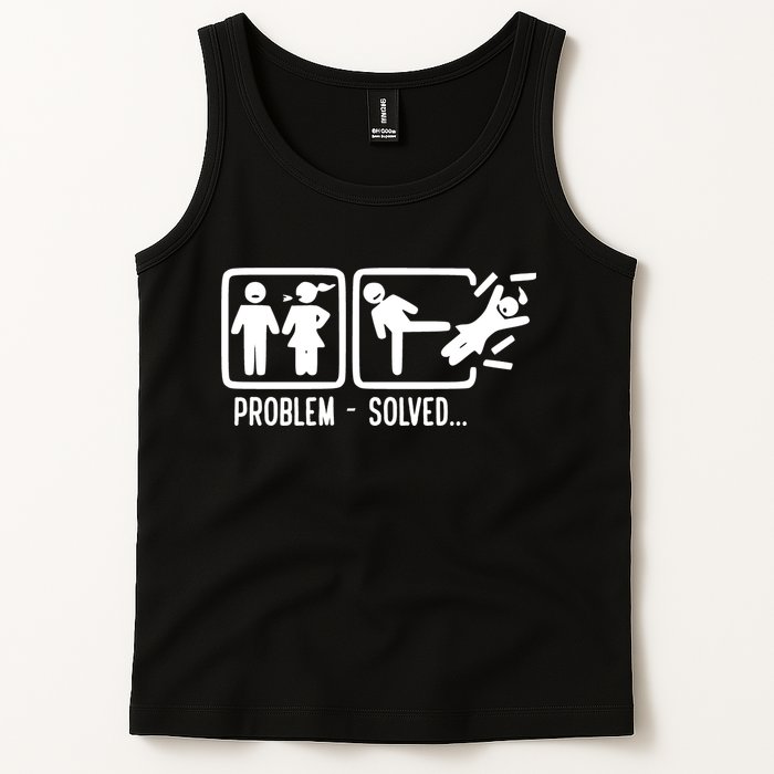Divorce Problem Solved Funny Break Up Tank Top