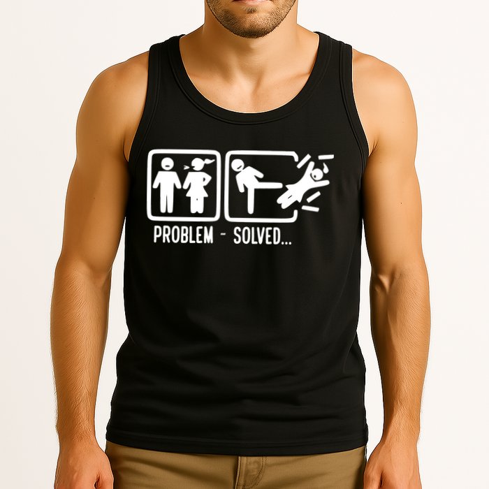 Divorce Problem Solved Funny Break Up Tank Top