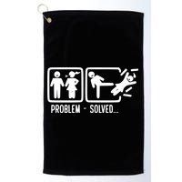 Divorce Problem Solved Funny Break Up Golf Towel