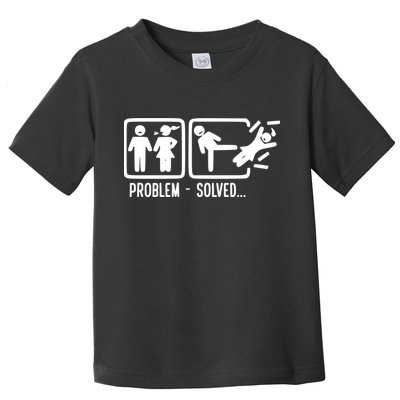 Divorce Problem Solved Funny Break Up Toddler T-Shirt