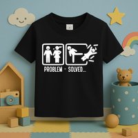 Divorce Problem Solved Funny Break Up Toddler T-Shirt