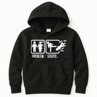Divorce Problem Solved Funny Break Up Kids Hoodie