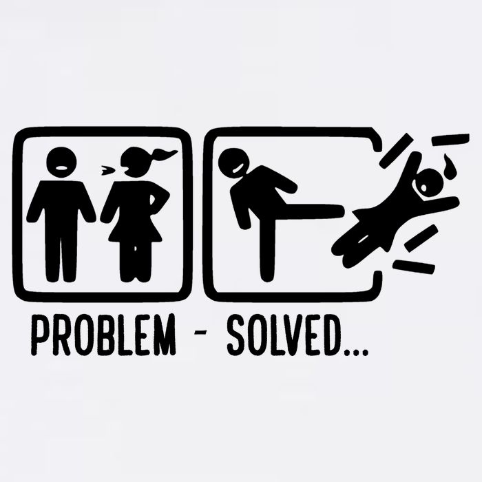 Divorce Problem Solved Funny Break Up Garment-Dyed Sweatshirt