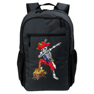 Dabbing Pirate Skeleton Dab Halloween Costume Gift Daily Commute Backpack