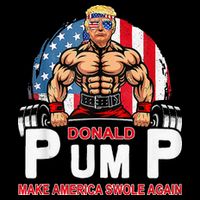 Donald Pump Swole America Again Gym Fitness Cooling Performance Crew T-Shirt