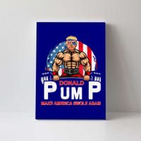 Donald Pump Swole America Again Gym Fitness Canvas