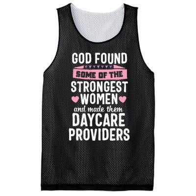 Daycare Provider Strongest Women Childcare Appreciation Mesh Reversible Basketball Jersey Tank