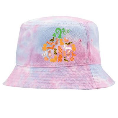 Dachshund Pumpkin Shape Plaid Leopard Dog Autumn Halloween Tie-Dyed Bucket Hat