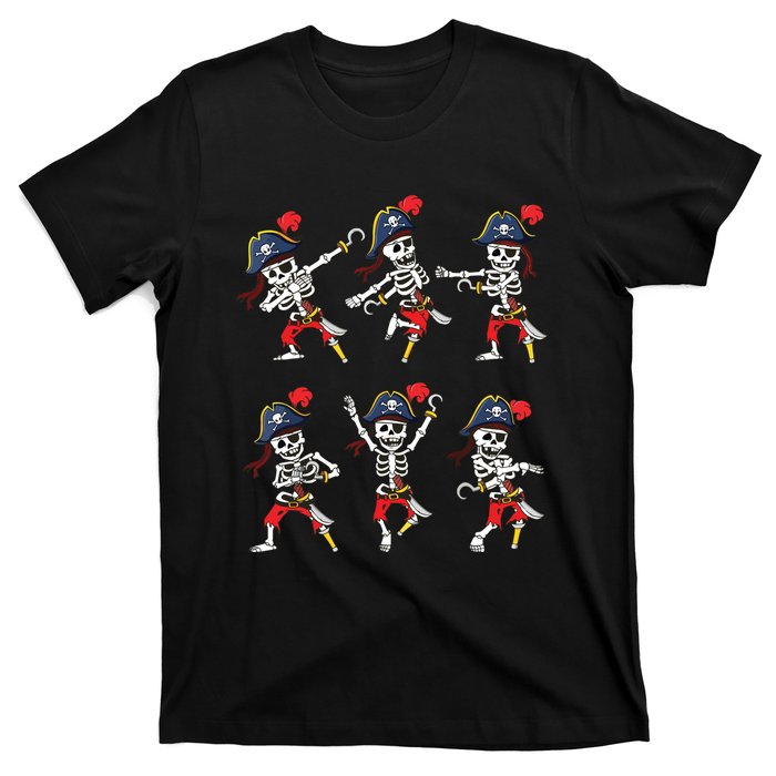 Dancing Pirate Skeletons Dance Challenge Boy Halloween T-Shirt