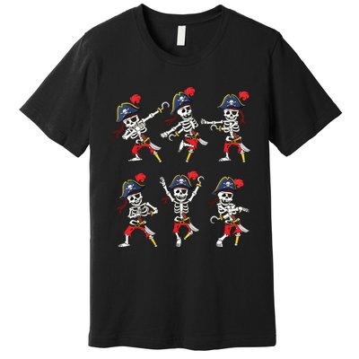 Dancing Pirate Skeletons Dance Challenge Boy Halloween Premium T-Shirt